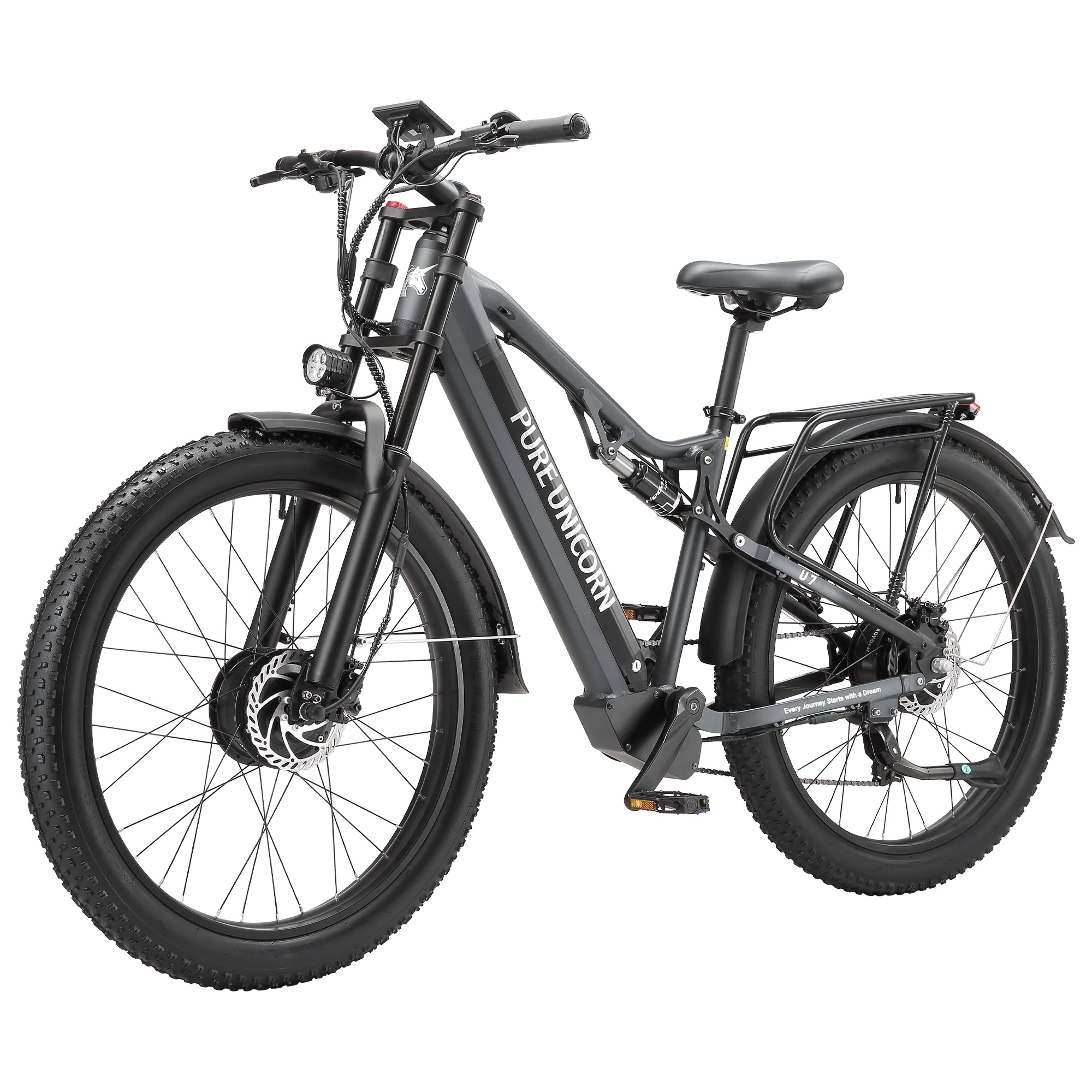 PURE UNICORN U7 48V 2000W 19.2Ah Dual Motor Electric Bike - Image 2