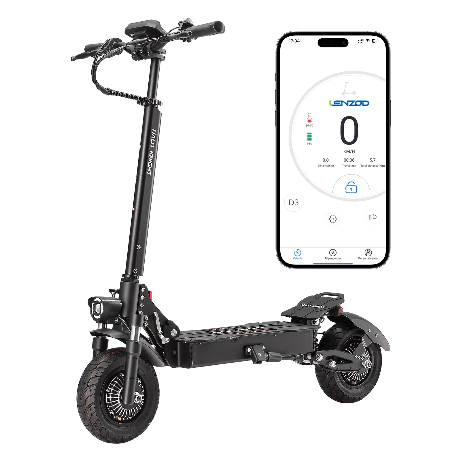 HALO KNIGHT T104 52V 2400W 21Ah Dual Motor Electric Scooter (Upgraded Version) - Image 2